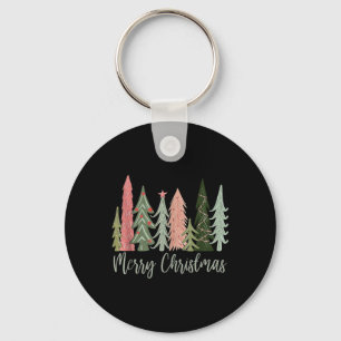 Trees Merry Christmas Xmas Santa Holiday Family Ma Key Ring