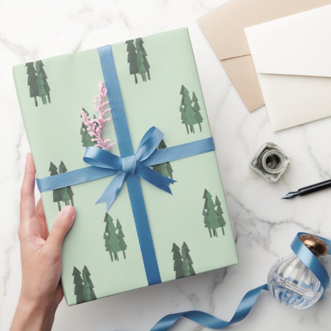 Trees Of Green Wrapping Paper (Gifting)