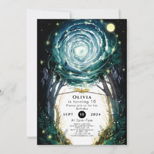 Trees of Magic Woodland Birthday Invitation