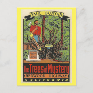 Trees of Mystery Redwood Highway California Postca Postcard