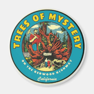 Trees of Mystery Vintage travel Magnet