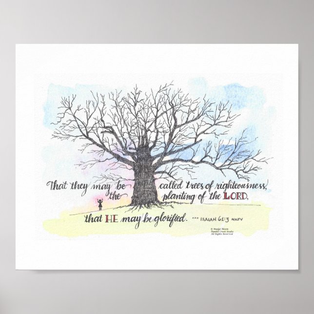 "Trees of Righteousness" - Wall Art (Front)