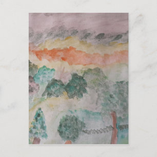 Trees On The Bay Postcard