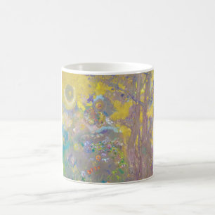 Trees on Yellow Background, Redon Coffee Mug