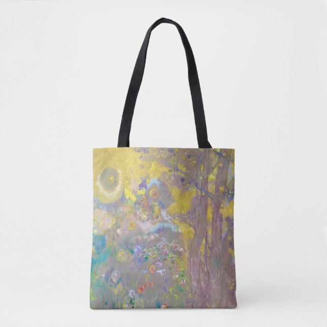 Trees on Yellow Background, Redon Tote Bag (Front)