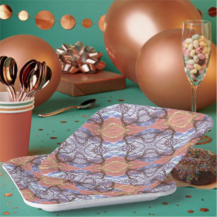 TREES PAPER PLATE