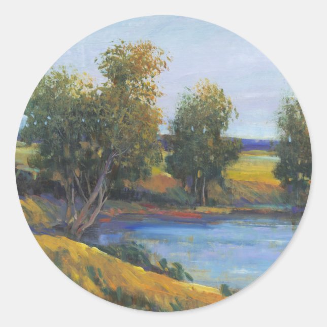 Tree's Reflection II Classic Round Sticker (Front)