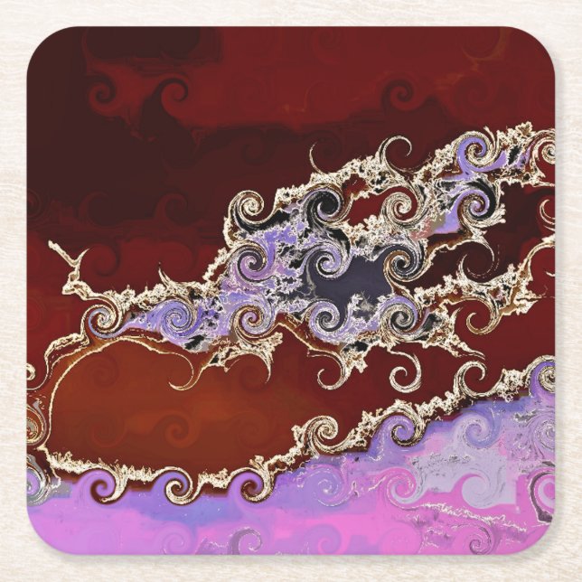 TREES SQUARE PAPER COASTER (Front)