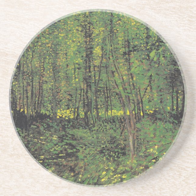 Trees & Undergrowth by Van Gogh Coaster (Front)