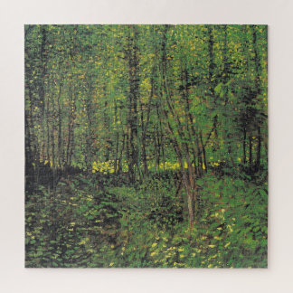 Trees & Undergrowth by Van Gogh Painting Art Jigsaw Puzzle