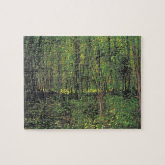 Trees & Undergrowth by Van Gogh Painting Art Jigsaw Puzzle