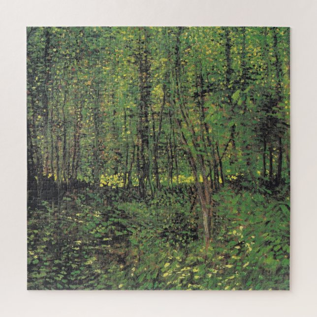 Trees & Undergrowth by Van Gogh Painting Art Jigsaw Puzzle (Vertical)