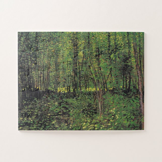 Trees & Undergrowth by Van Gogh Painting Art Jigsaw Puzzle (Horizontal)