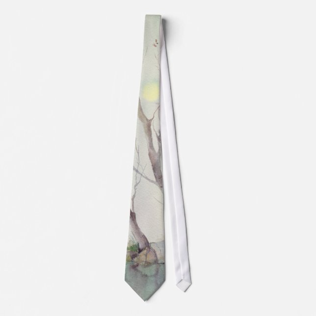 TREES & WATER by SHARON SHARPE Tie (Front)