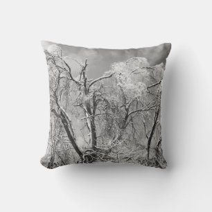 trees wear winter cushion