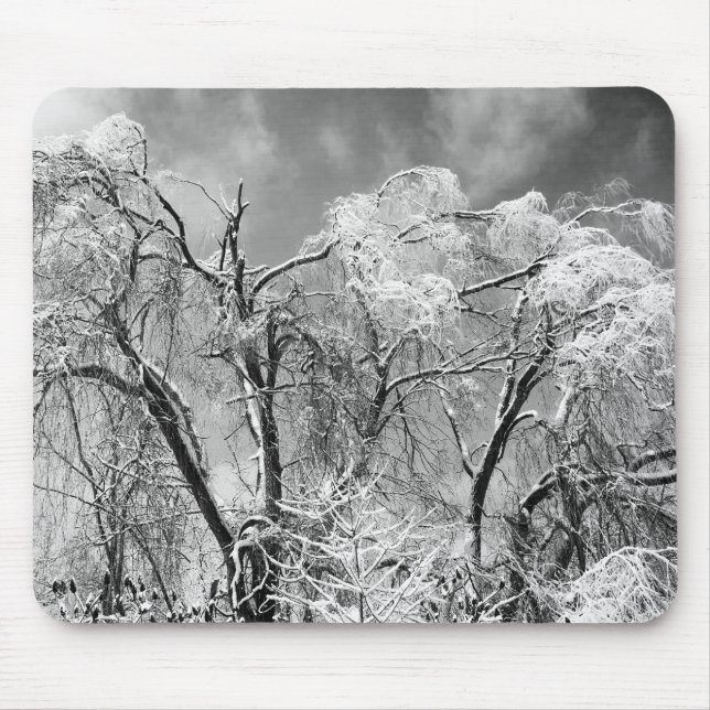 trees wear winter mouse mat (Front)