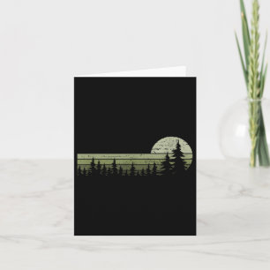 Trees Wildlife Nature Vintage Forest Card