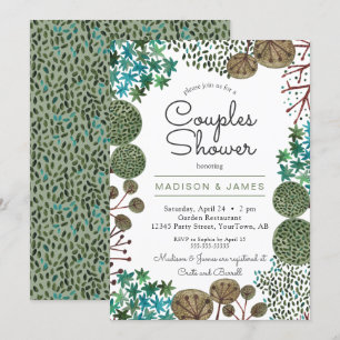Trees Woodland Forest Couples Shower   Invitation