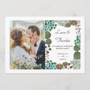 Trees Woodland Forest Thank you Card