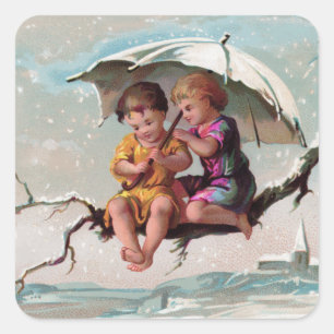 Treetop Children Square Sticker