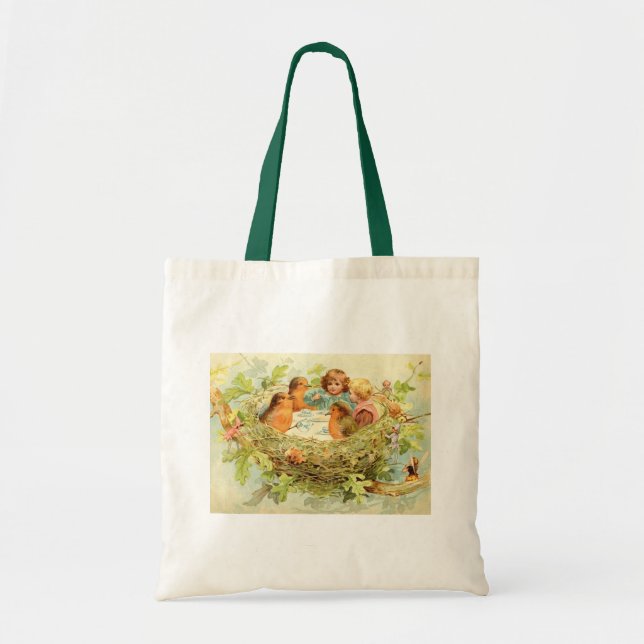 Treetop Tea Party Tote Bag (Front)