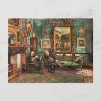 Treffry Dunn Rossetti & Dunton at 16 Cheyne walk Postcard