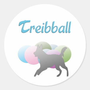 Treibball Classic Round Sticker