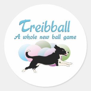 Treibball Classic Round Sticker