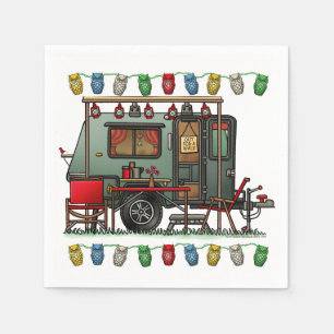 Trek Travel Pods RV happy camper Napkin