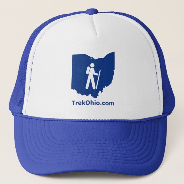 TrekOhio Trucker Hat, Royal Blue Hat (Front)