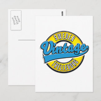 Trelleborg Sweden vintage logo Postcard