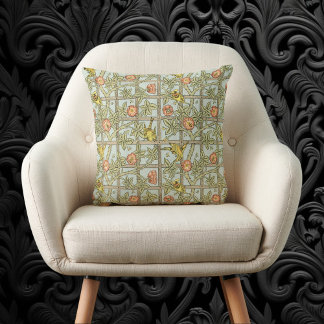 Trellis by William Morris, Vintage Garden Textile Cushion