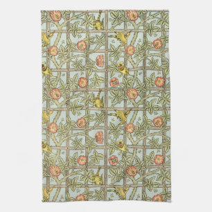 Trellis by William Morris, Vintage Garden Textile Tea Towel