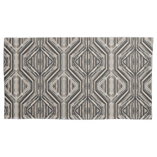 Trellis Modern Stripe Squares and Diamonds Pillowcase