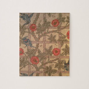 'Trellis' wallpaper design, 1864 Jigsaw Puzzle
