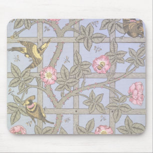 'Trellis' wallpaper design, 1864 Mouse Mat