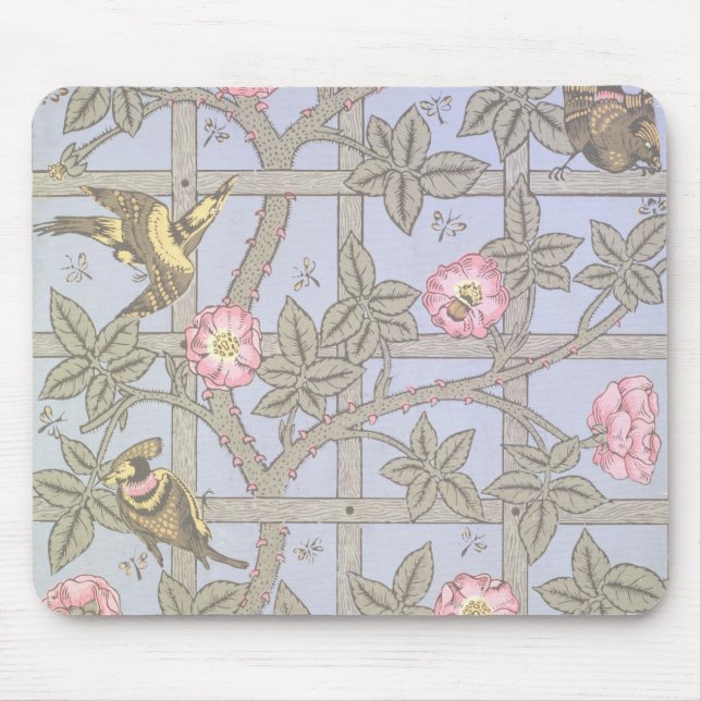 'Trellis' wallpaper design, 1864 Mouse Mat (Front)