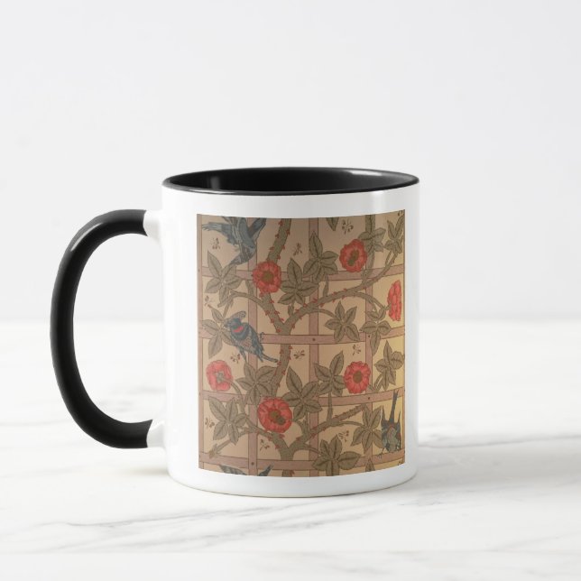 'Trellis' wallpaper design, 1864 Mug (Left)