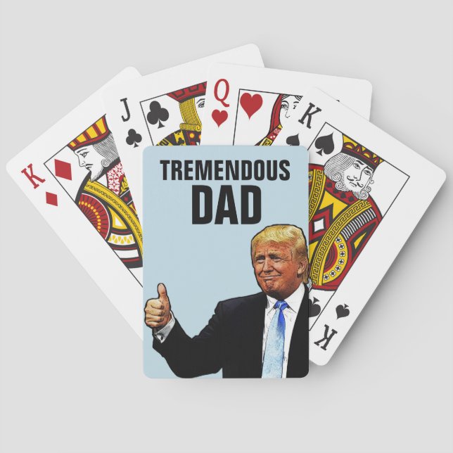 TREMENDOUS DAD TRUMP PLAYING CARDS (Back)