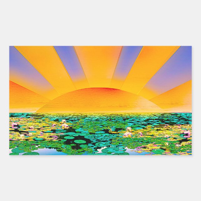 TREMENDOUS TRANQUILITY RECTANGULAR STICKER (Front)
