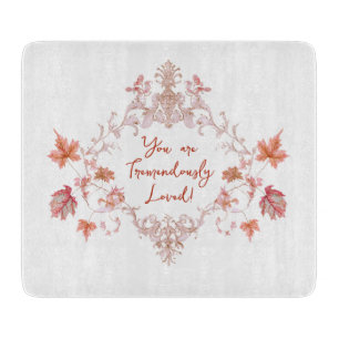 Tremendously Loved Elegant Filigree Leaves Cutting Board