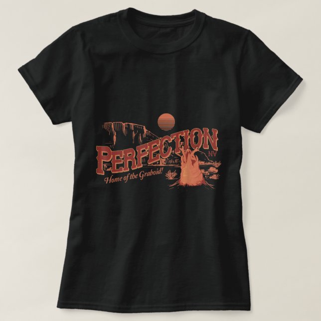 Tremors Perfection Nevada Retro Portrait  T-Shirt (Design Front)