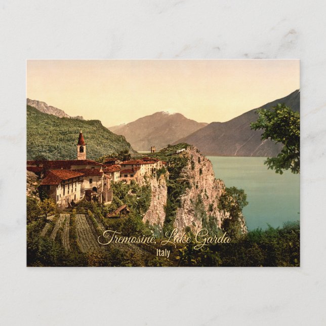 Tremosine, Lake Garda, Italy Vintage Travel Postcard (Front)