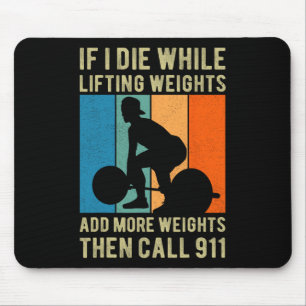 Tren Lifting Fitness Gym Deadlift Tees - Humourous Mouse Mat