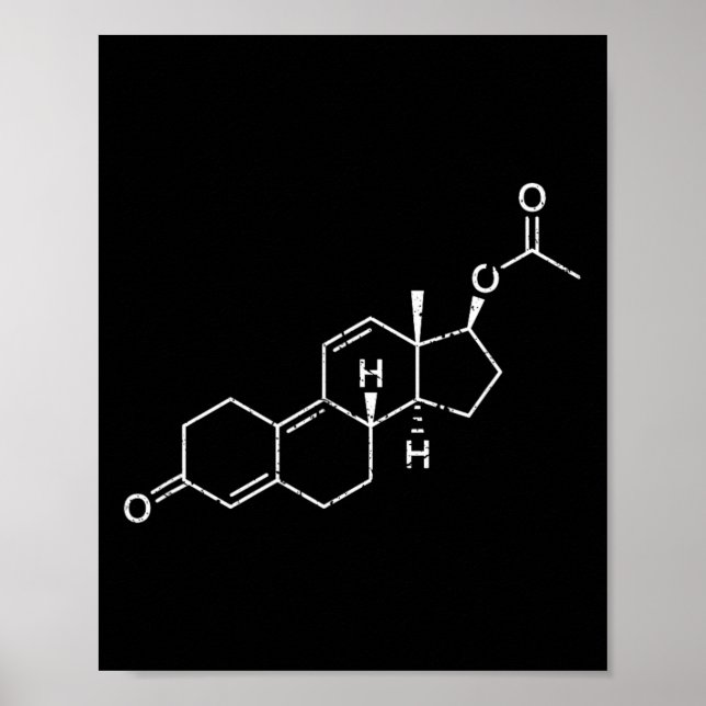 Trenbolone Steroid Molecule  Poster (Front)