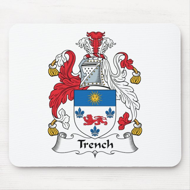 Trench Family Crest Mouse Mat (Front)