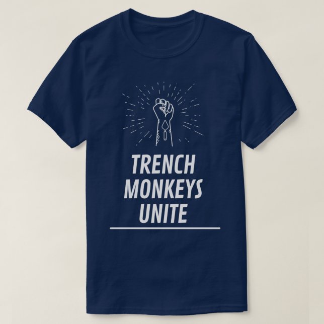 Trench Monkeys Unite T-Shirt (Design Front)