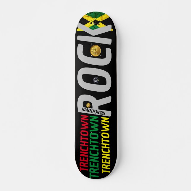 TRENCHTOWN ROCK   JMT 7 3/4" Skateboard Deck (Front)