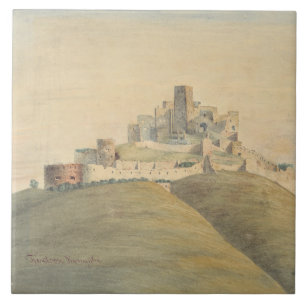 Trencin Castle in western Slovakia Tile