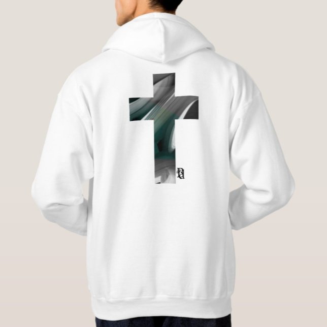 Trend Abstract Art Black White Green Hoodie (Creator Uploaded)